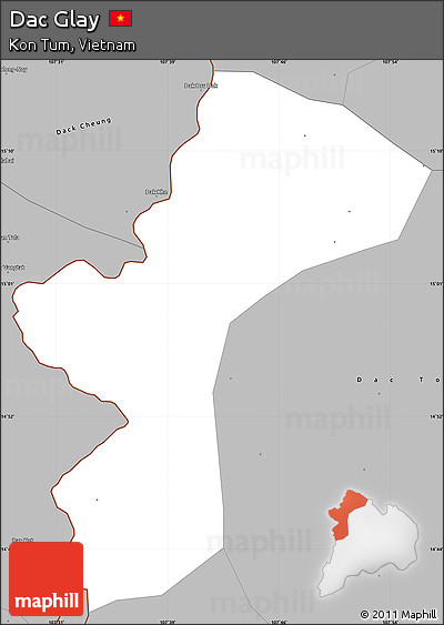 Gray Simple Map of Dac Glay