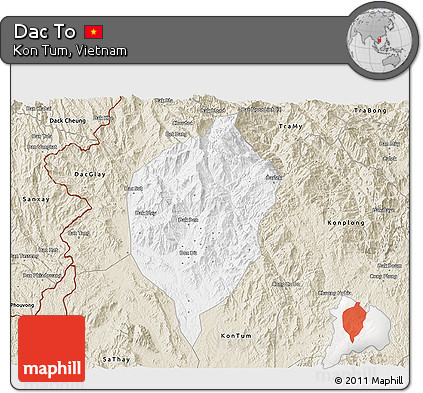 Classic Style 3D Map of Dac To
