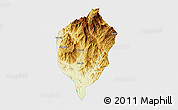 Physical 3D Map of Dac To, single color outside