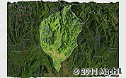 Satellite 3D Map of Dac To, darken