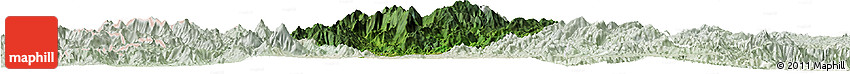 Satellite Horizon Map of Dac To, lighten