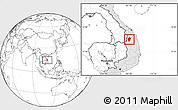 Blank Location Map of Dac To, highlighted country