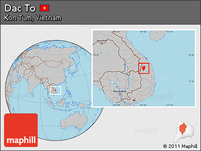 Gray Location Map of Dac To