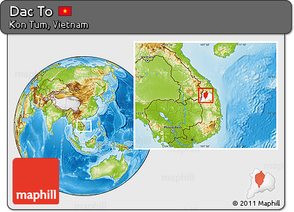 Physical Location Map of Dac To, highlighted parent region