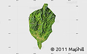 Satellite Map of Dac To, single color outside