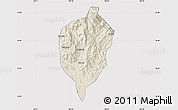 Shaded Relief Map of Dac To, cropped outside