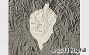 Shaded Relief Map of Dac To, darken
