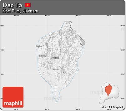 Silver Style Map of Dac To, single color outside