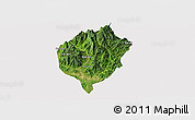 Satellite Panoramic Map of Dac To, cropped outside