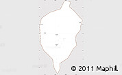 Classic Style Simple Map of Dac To, cropped outside