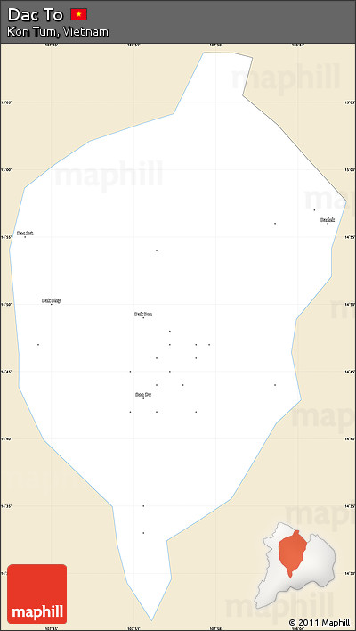 Classic Style Simple Map of Dac To, single color outside