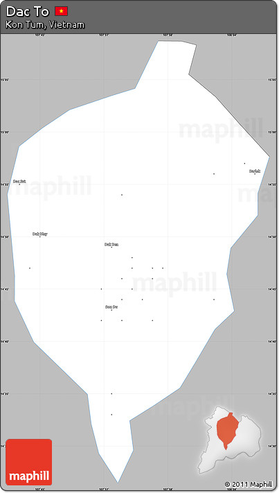 Gray Simple Map of Dac To, single color outside