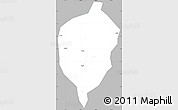 Gray Simple Map of Dac To, single color outside