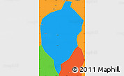 Political Simple Map of Dac To