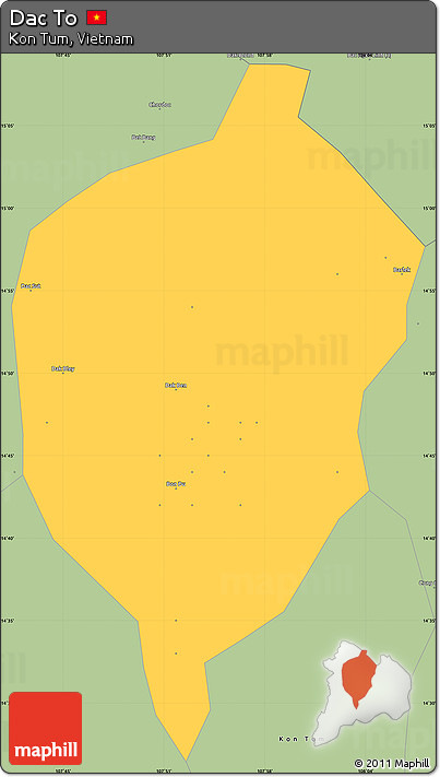Savanna Style Simple Map of Dac To