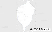 Silver Style Simple Map of Dac To, single color outside