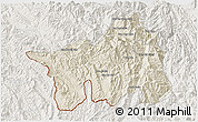 Shaded Relief 3D Map of Muong Lay, lighten