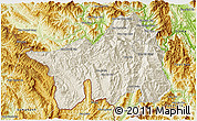 Shaded Relief 3D Map of Muong Lay, physical outside