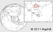 Blank Location Map of Muong Lay, within the entire country