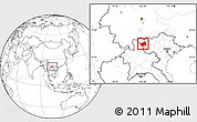 Blank Location Map of Muong Lay, highlighted parent region