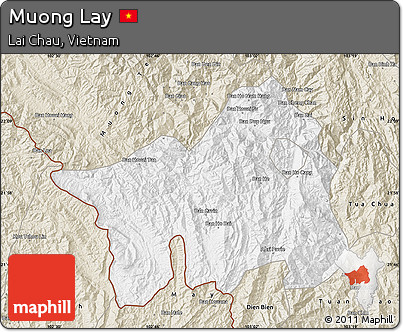 Classic Style Map of Muong Lay
