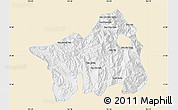 Classic Style Map of Muong Lay, single color outside