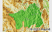 Political Map of Muong Lay, physical outside