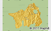 Savanna Style Map of Muong Lay, single color outside