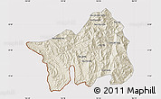 Shaded Relief Map of Muong Lay, cropped outside