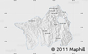 Silver Style Map of Muong Lay, single color outside