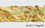 Physical Panoramic Map of Muong Lay