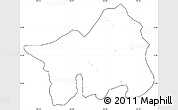 Blank Simple Map of Muong Lay, cropped outside, no labels