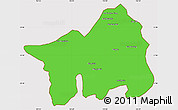 Political Simple Map of Muong Lay, cropped outside