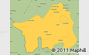 Savanna Style Simple Map of Muong Lay