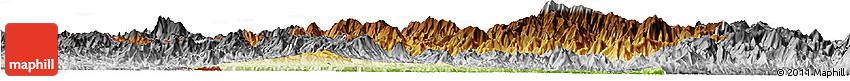 Physical Horizon Map of Muong Te, desaturated