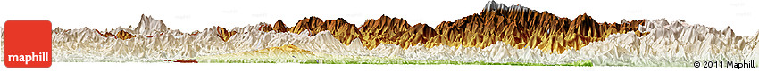 Physical Horizon Map of Muong Te, lighten