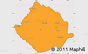 Political Simple Map of Muong Te, cropped outside
