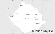 Silver Style Simple Map of Muong Te, single color outside