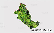 Satellite 3D Map of Phong Tho, cropped outside
