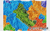 Satellite 3D Map of Phong Tho, political outside