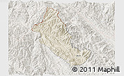 Shaded Relief 3D Map of Phong Tho, lighten