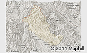 Shaded Relief 3D Map of Phong Tho, semi-desaturated