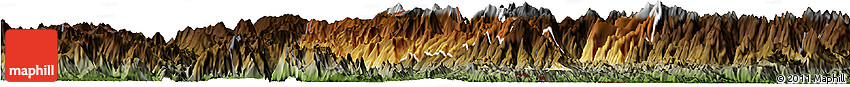 Physical Horizon Map of Phong Tho, darken