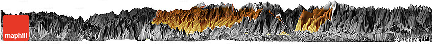 Physical Horizon Map of Phong Tho, darken, desaturated