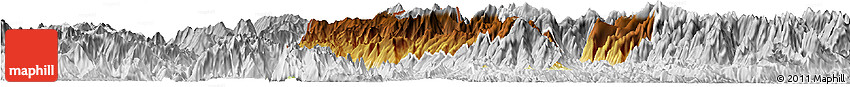 Physical Horizon Map of Phong Tho, lighten, desaturated
