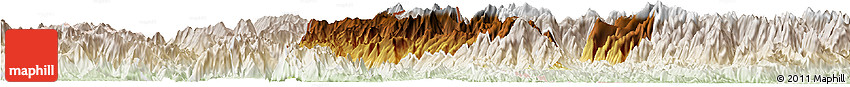 Physical Horizon Map of Phong Tho, lighten