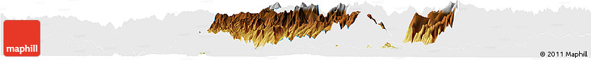 Physical Horizon Map of Phong Tho, single color outside