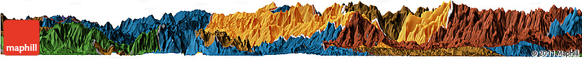 Political Horizon Map of Phong Tho, darken
