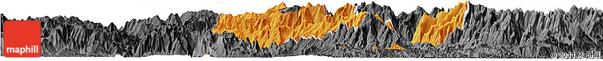 Political Horizon Map of Phong Tho, darken, desaturated
