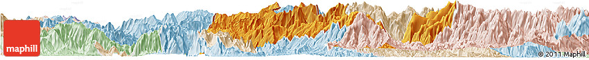 Political Horizon Map of Phong Tho, lighten